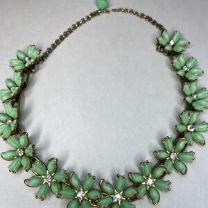Vintage Enamel Turquoise Necklace